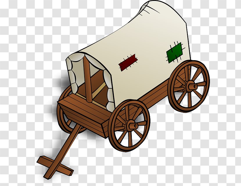 Rail Transport Covered Wagon Cart Clip Art - Train - Western Cliparts Transparent PNG