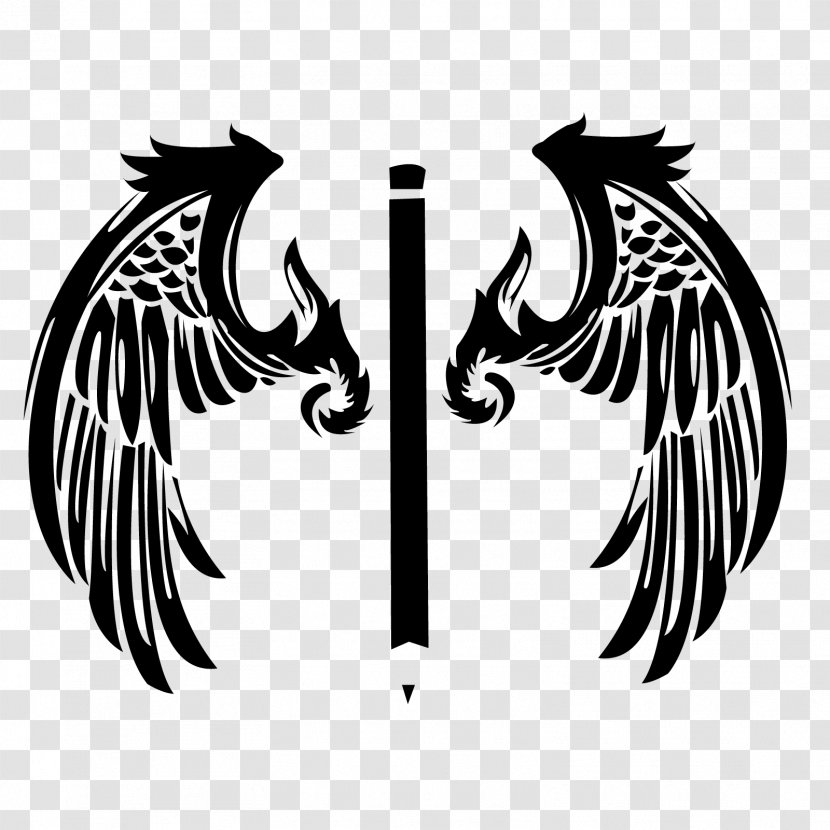 Eagle Beak Logo Feather Font Transparent PNG