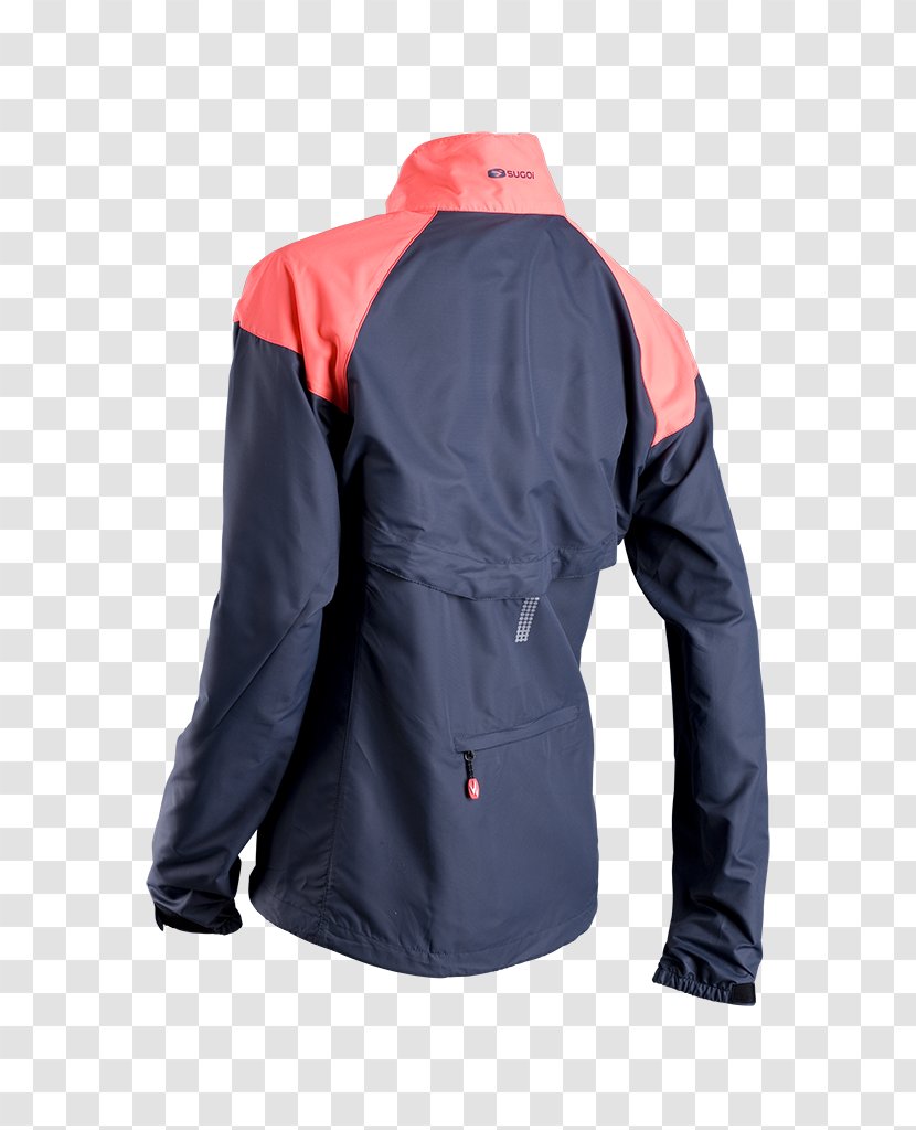 Jacket Electric Salmon SUGOI Performance Apparel Woman Sleeve - Ifwe - Back Transparent PNG