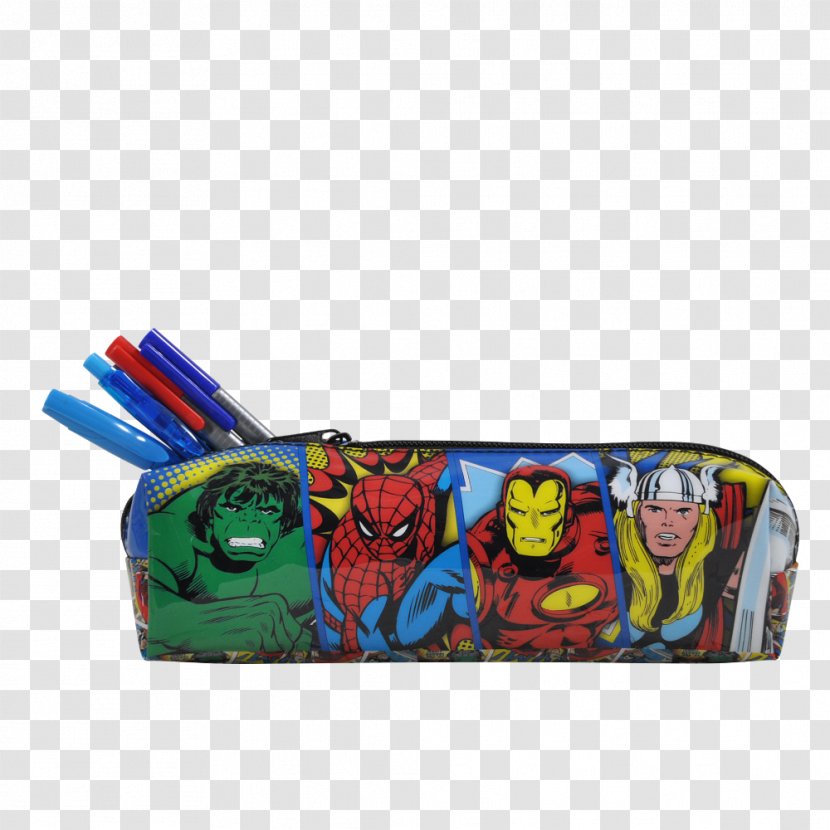 Marvel Comics Backpack Xeryus Avengers Pen & Pencil Cases - American Comic Book Transparent PNG