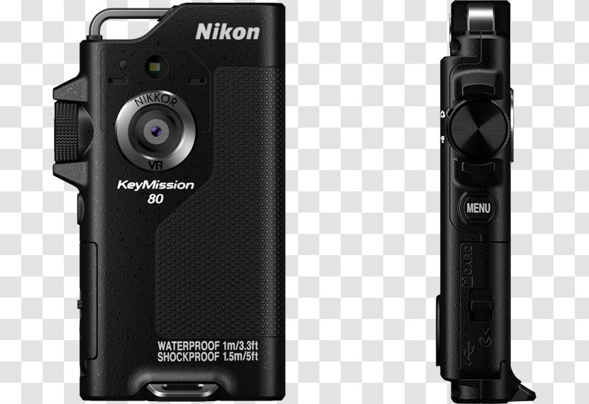 Nikon KeyMission 80 360 Action Camera 170 - Electronics - Aa Battery Holder Dimensions Transparent PNG