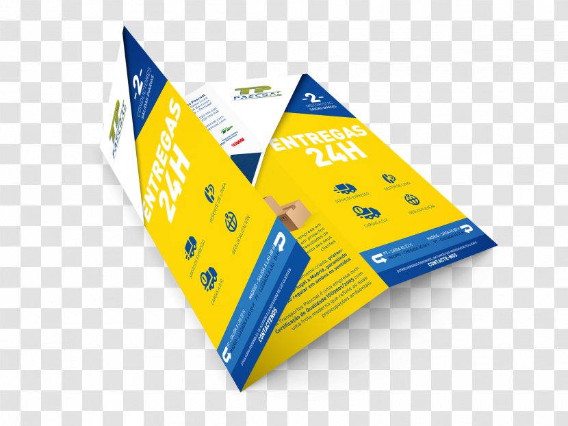 Brand - Yellow - Flyer Mockup Transparent PNG