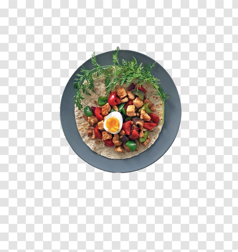 Vegetarian Cuisine Breakfast European Food Dish - Salad - Pepper Pork Transparent PNG