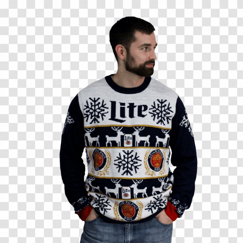 Hoodie Miller Lite Christmas Jumper T-shirt Sweater Transparent PNG