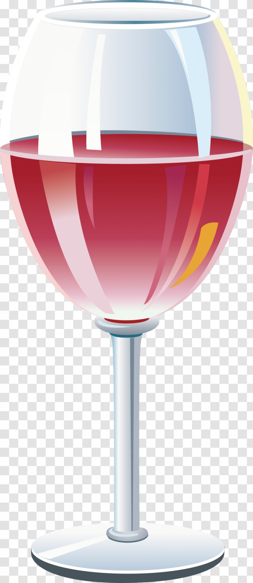 Red Wine Champagne Glass - Cup - Vector Transparent PNG