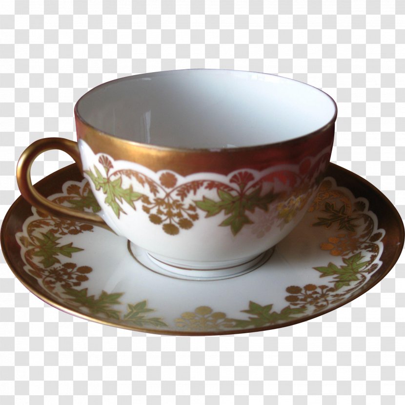 Saucer Tableware Coffee Cup Porcelain Limoges - Teacup Transparent PNG