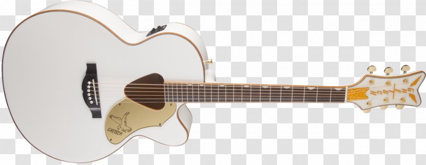 Gretsch White Falcon Twelve-string Guitar Acoustic - Cartoon Transparent PNG