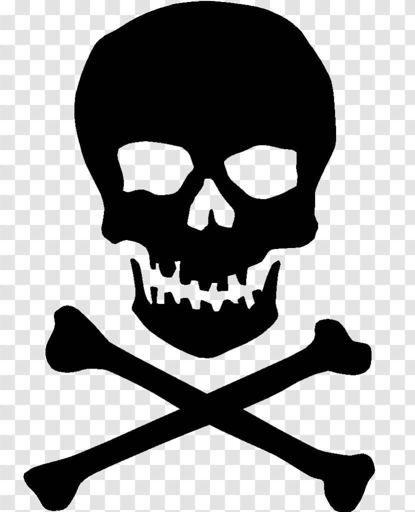 Skull And Bones Crossbones Human Symbolism Clip Art - Piracy Transparent PNG