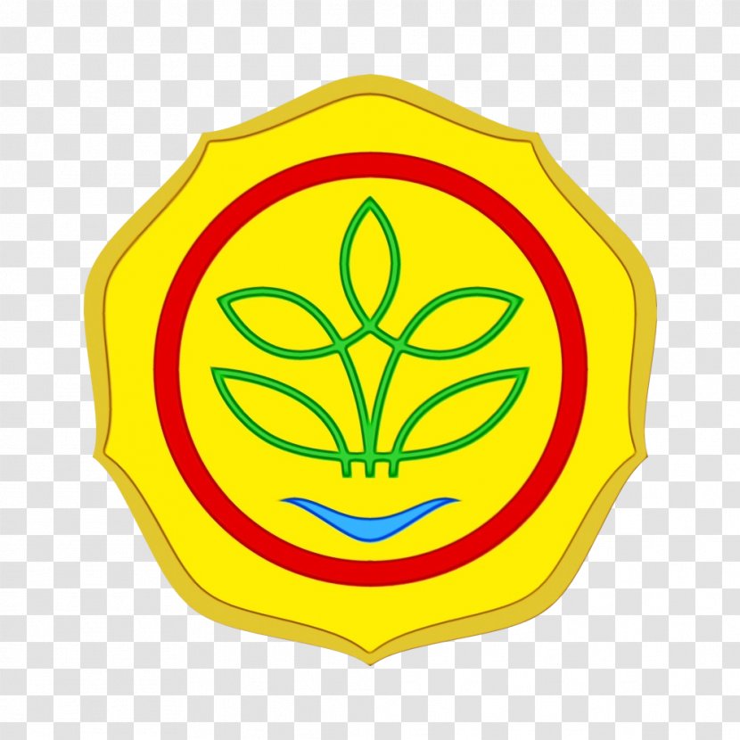 Ministry Of Agriculture Yellow - Watercolor - Crest Plant Transparent PNG