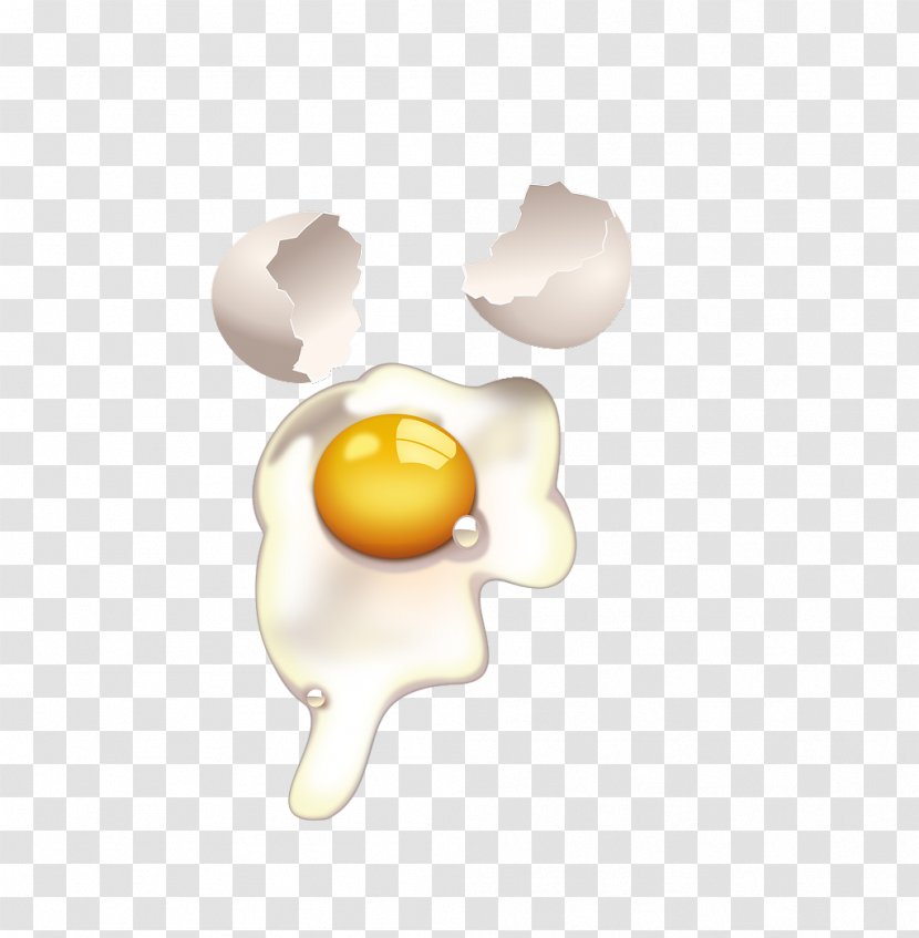 Fried Egg Carton Clip Art - Yellow - Cartoon Scattered Eggs Transparent PNG
