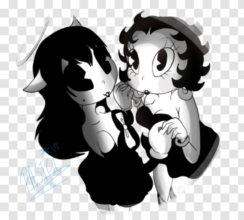 Bendy And The Ink Machine Cartoon Silhouette Homo Sapiens - Flower - Alices Transparent PNG