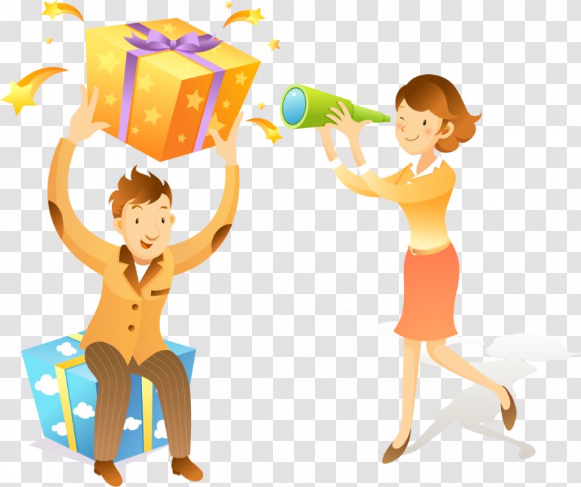 Gift VKontakte Software - Fun - Vector Boy Holding Transparent PNG