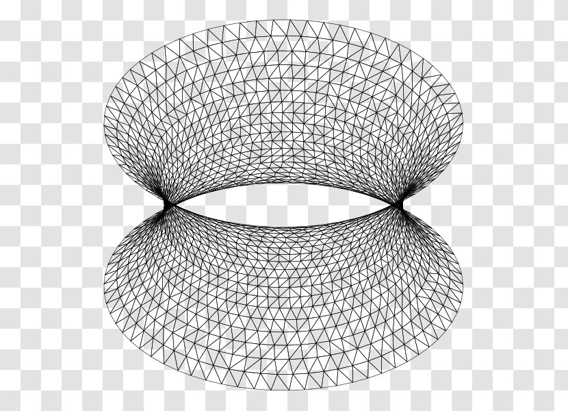 Catenoid Stretched Grid Method Computational Fluid Dynamics Numerical Analysis Simulation - Black And White - Mesh Transparent PNG