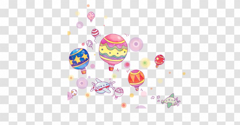 Cartoon Balloon Illustration - Animation - Balloons Floating Material Transparent PNG