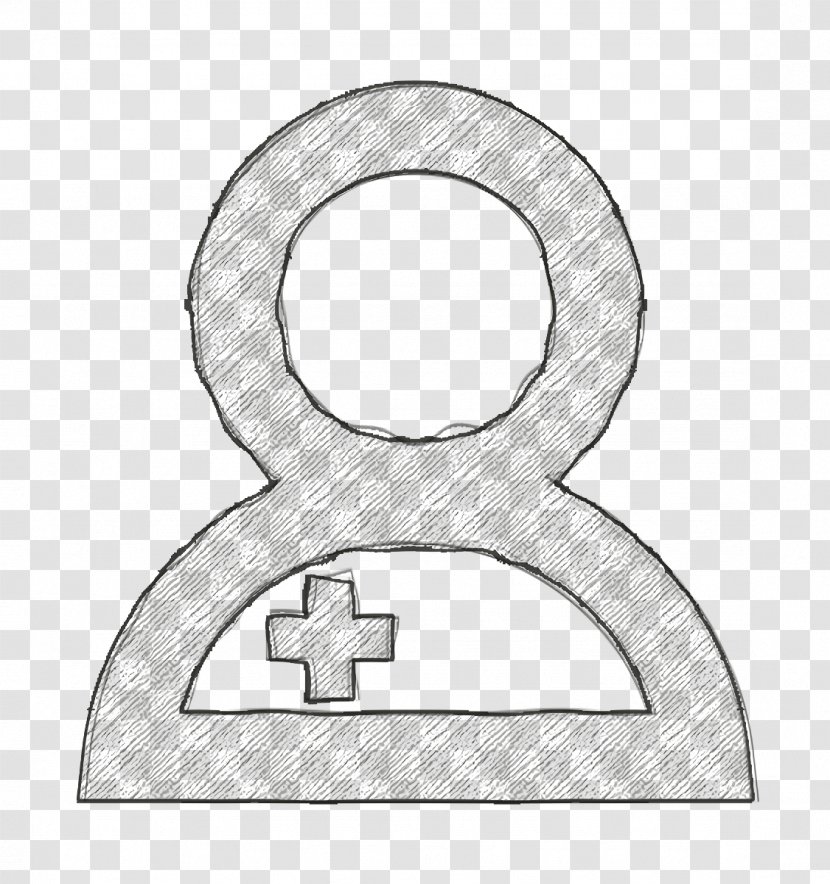 Nurse Icon - Hospital - Metal Symbol Transparent PNG