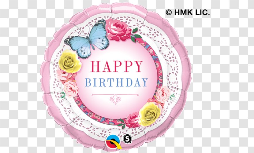 Happy Birthday Balloon Party Butterfly - Inch - Balloons Transparent PNG