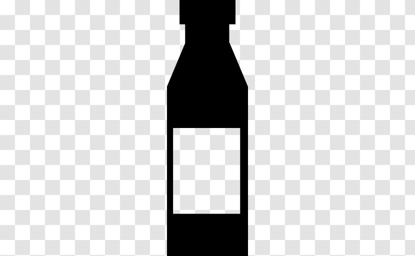 Glass Bottle Water Bottles Wine - Black - Labeling Transparent PNG