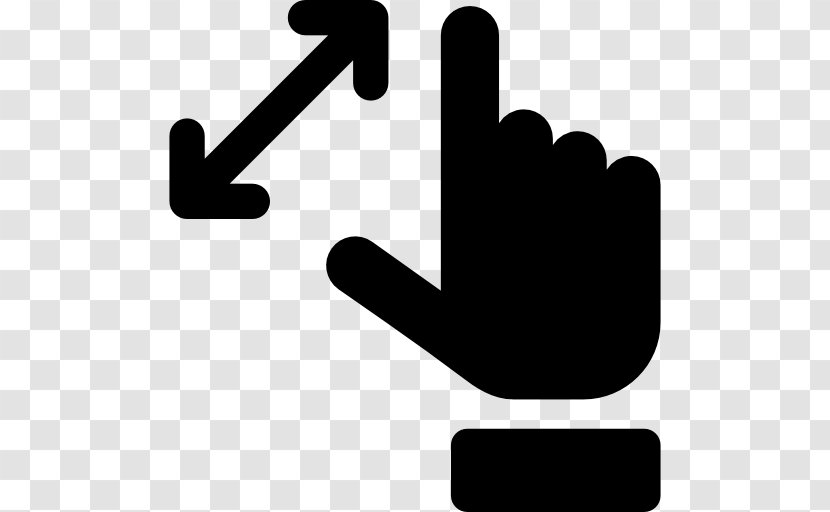 Hand Finger Gesture - Monochrome - Gestures Transparent PNG