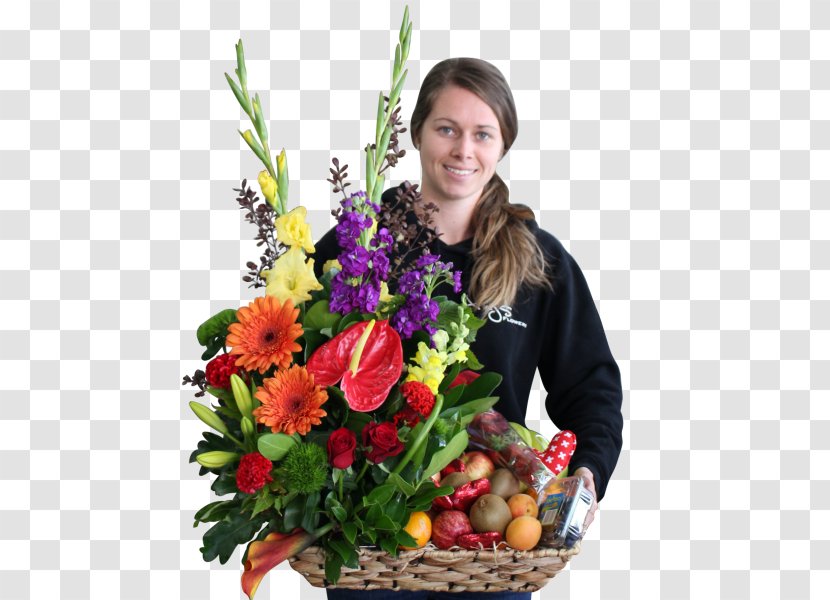 Floral Design Cut Flowers Food Gift Baskets Flower Bouquet - Plant - Basket Transparent PNG