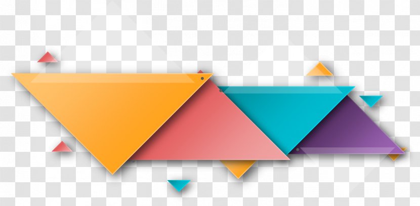 Color Triangle - Yellow - Colored Transparent PNG
