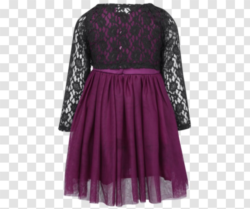 Cocktail Dress Velvet Sleeve - Magenta - Purple Lace Transparent PNG