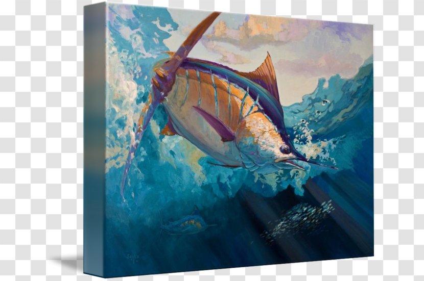 Painting Billfish Art Atlantic Blue Marlin Fly Fishing - Stock Photography Transparent PNG