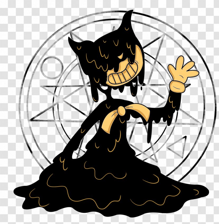 Bendy And The Ink Machine Cat Drawing - Themeatly Games Ltd Transparent PNG