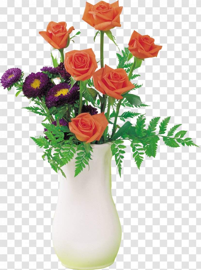 Garden Roses Flowerpot Chrysanthemum - Cut Flowers - Morden Transparent PNG