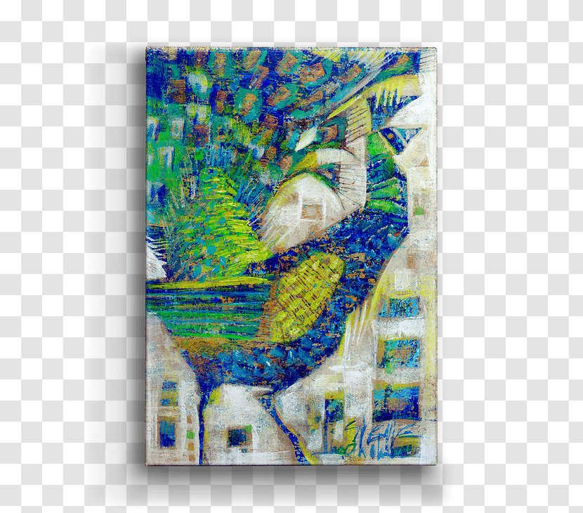 Painting Modern Art Fauna Picture Frames - Peacock Vibrant Transparent PNG