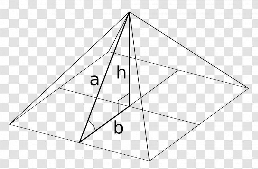 Triangle Square Pyramid Golden Ratio Geometry - Area - Mathematics Transparent PNG