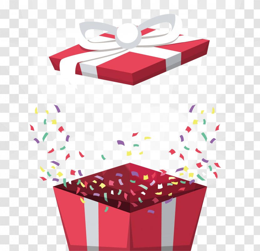 Christmas Gift Computer File - Google Play - Red Holiday Box Transparent PNG