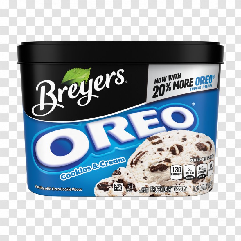 Dairy Products Flavor Oreo Breyers - Cookies Transparent PNG