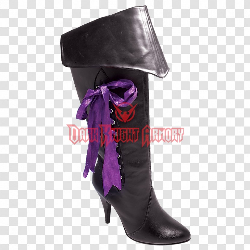 Knee-high Boot Cavalier Boots Go-go Piracy - Purple Transparent PNG