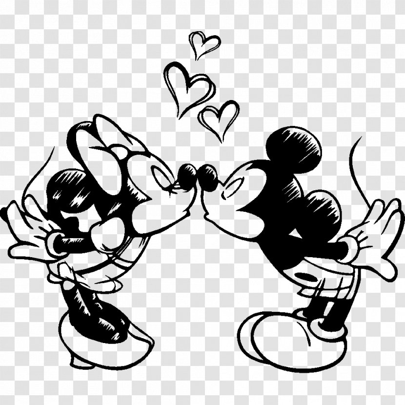 Minnie Mouse Mickey Drawing Donald Duck Sketch - Cartoon Wedding Transparent PNG