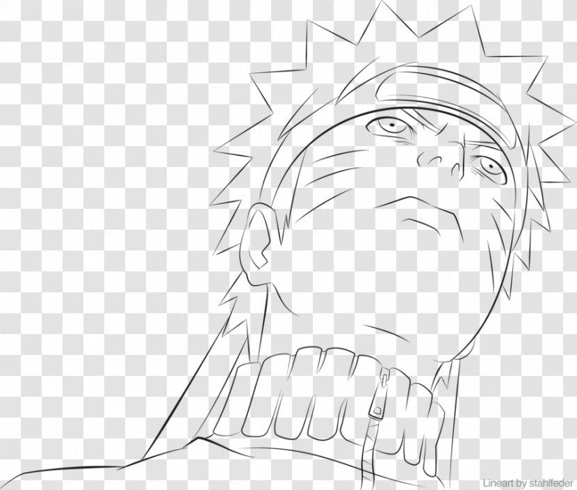 Line Art Mouth Ear Sketch - Cartoon - Lineart Naruto Transparent PNG