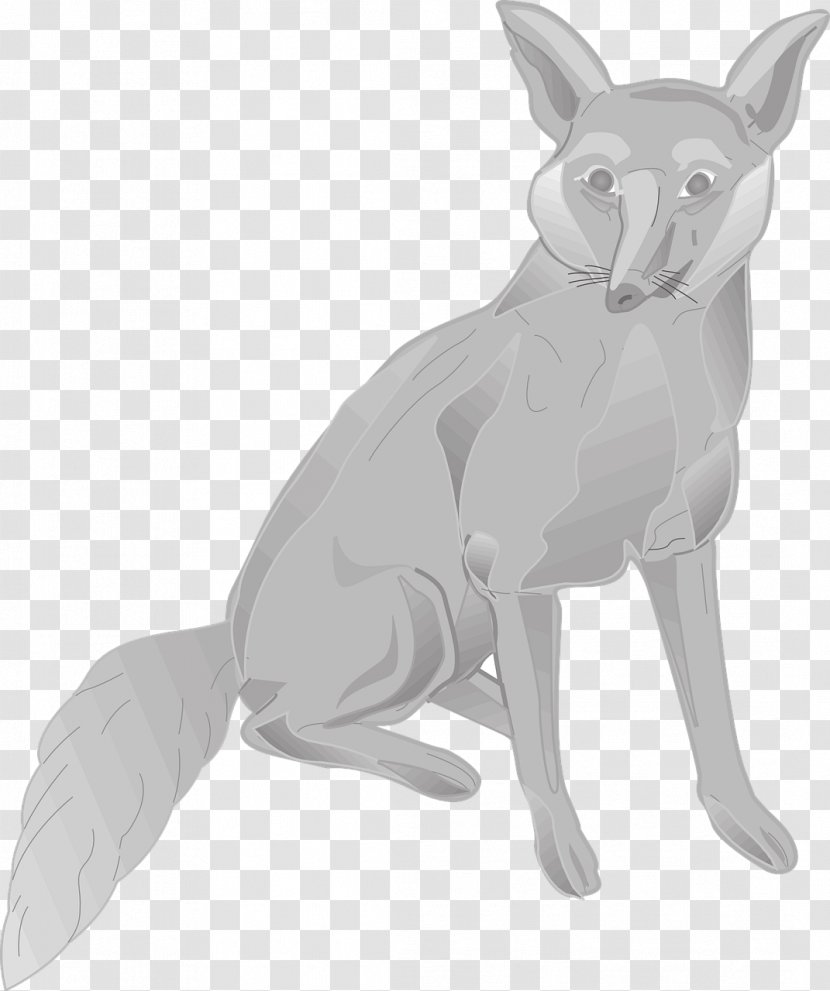 Arctic Fox Red Gray Clip Art - Whiskers Transparent PNG