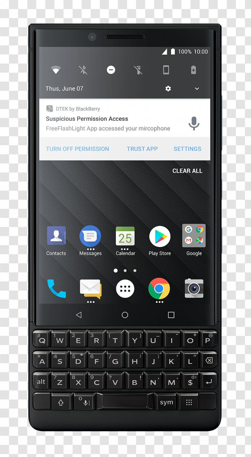 BlackBerry KEYone Classic Camera Smartphone - Communication Device - Blackberry Transparent PNG