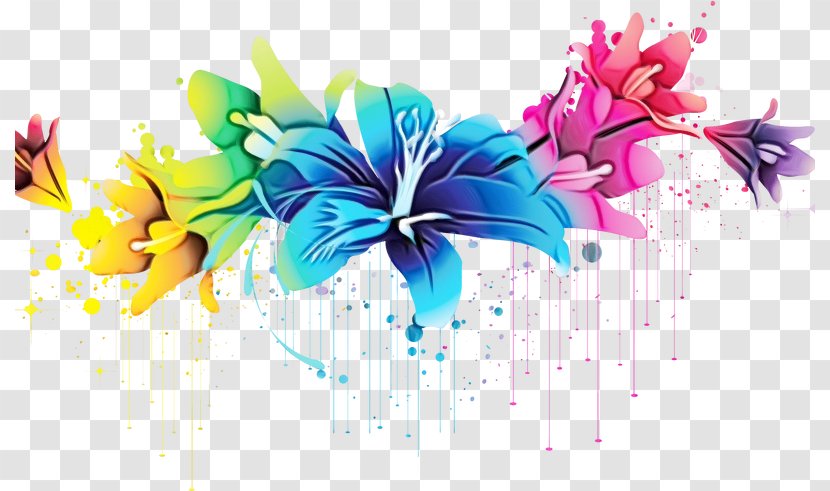 Graphic Design Plant Clip Art Flower Petal - Wildflower Watercolor Paint Transparent PNG