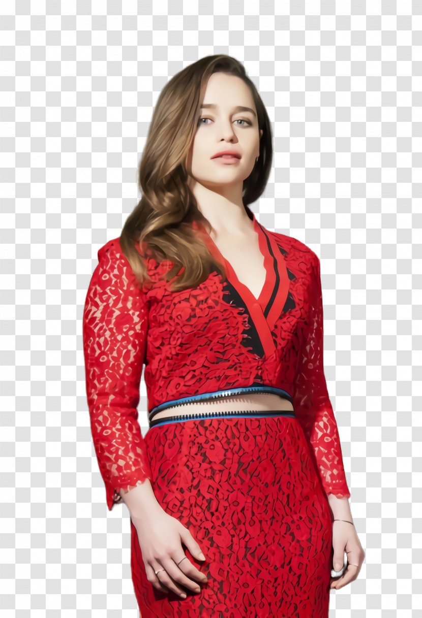 Emilia Clarke - Outerwear - Waist Shoulder Transparent PNG