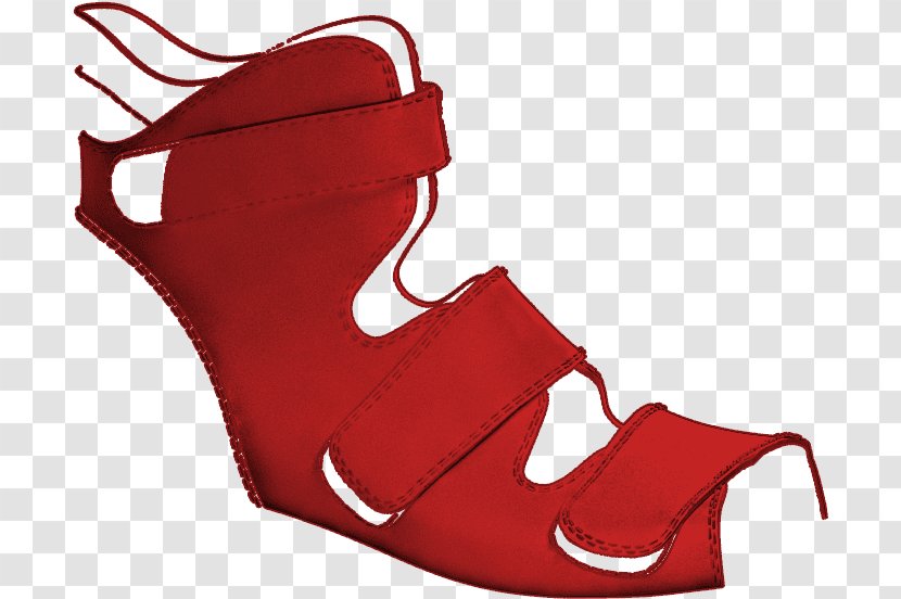 Coral Background - Shoe - Boot Wedge Transparent PNG