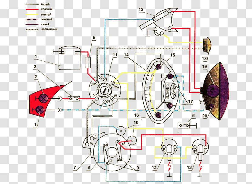 Jawa Moto 350 Motorcycle 250 Typ 353 - Plan Transparent PNG