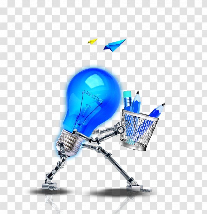 Electricity Electrician Business Electric Power - Blue - Light Bulb Transparent PNG