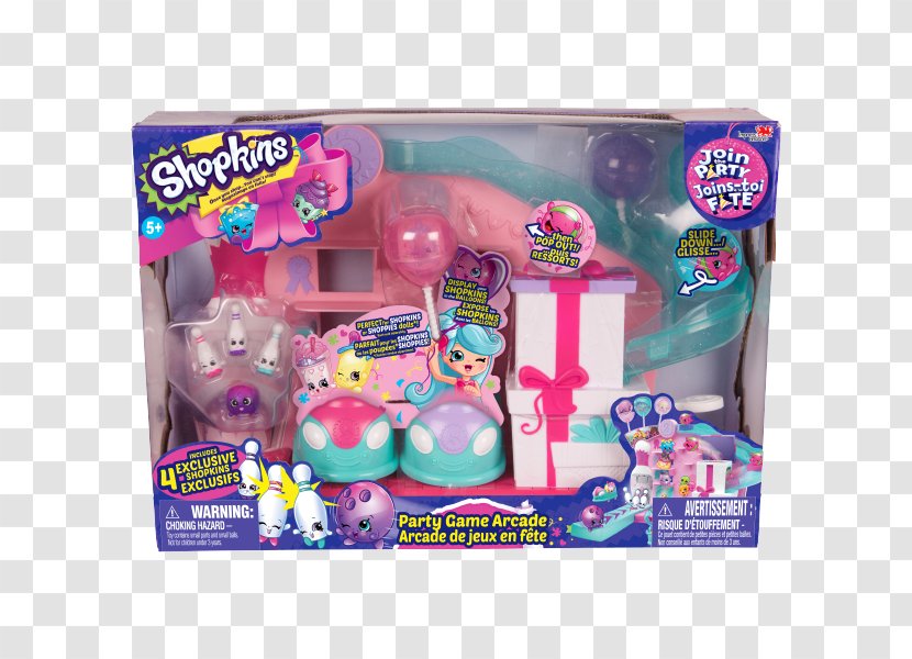 Shopkins Arcade Game Party Moose Toys - Shoppies Transparent PNG