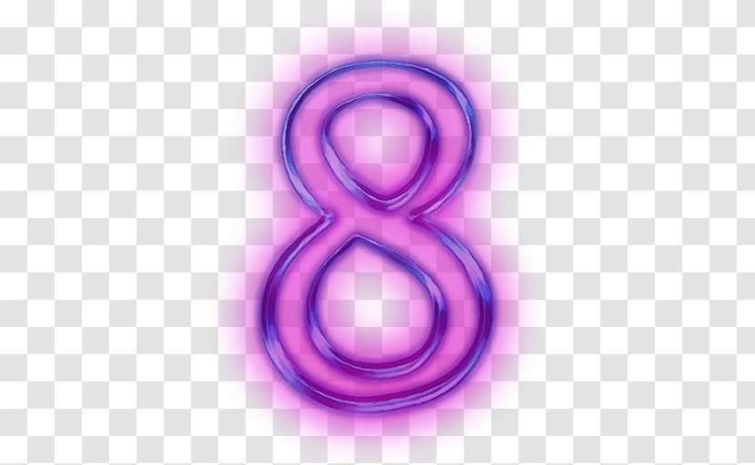 Violet Purple Pink Symbol Material Property - Number Transparent PNG