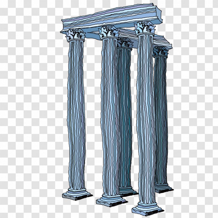 Column Architecture Computer Graphics Illustration - Structure - Exquisite Corridor Transparent PNG