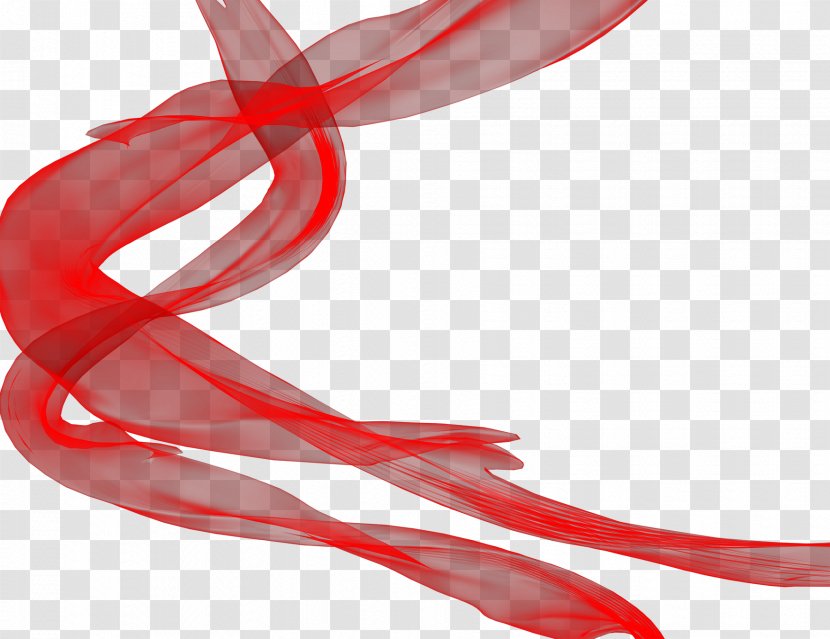Ribbon Red Pongee Designer Transparent PNG