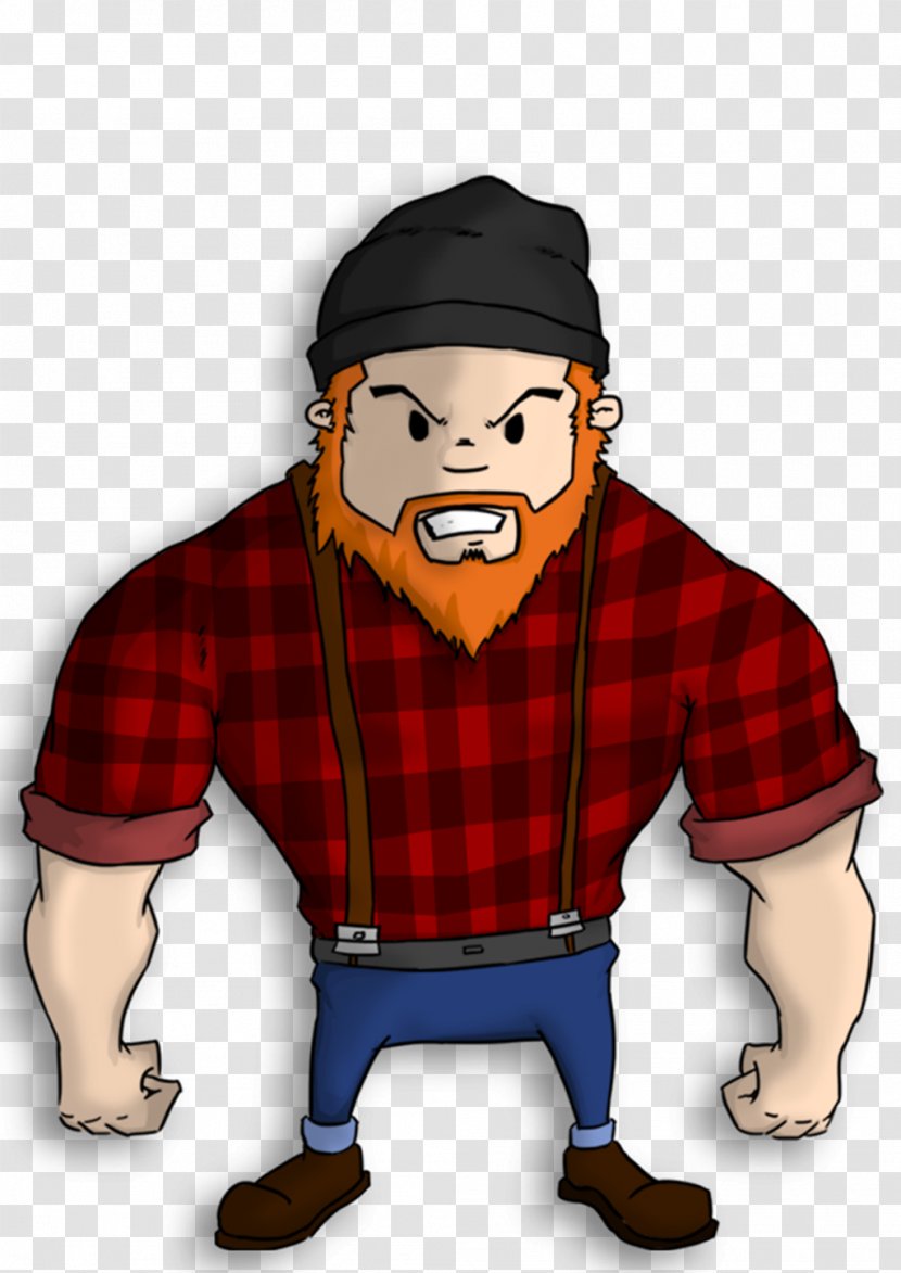 Lumberjack Cartoon Paul Bunyan Drawing - Profession - Dwarf Transparent PNG