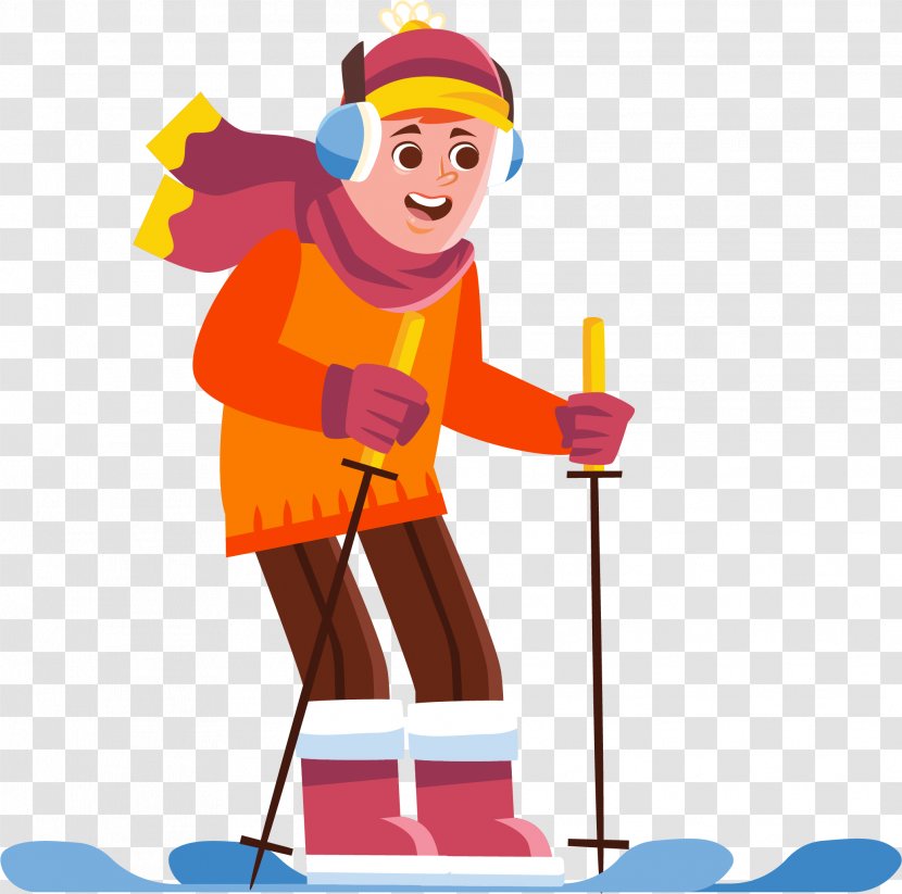 Boy Cartoon - Animation - Ski Equipment Transparent PNG