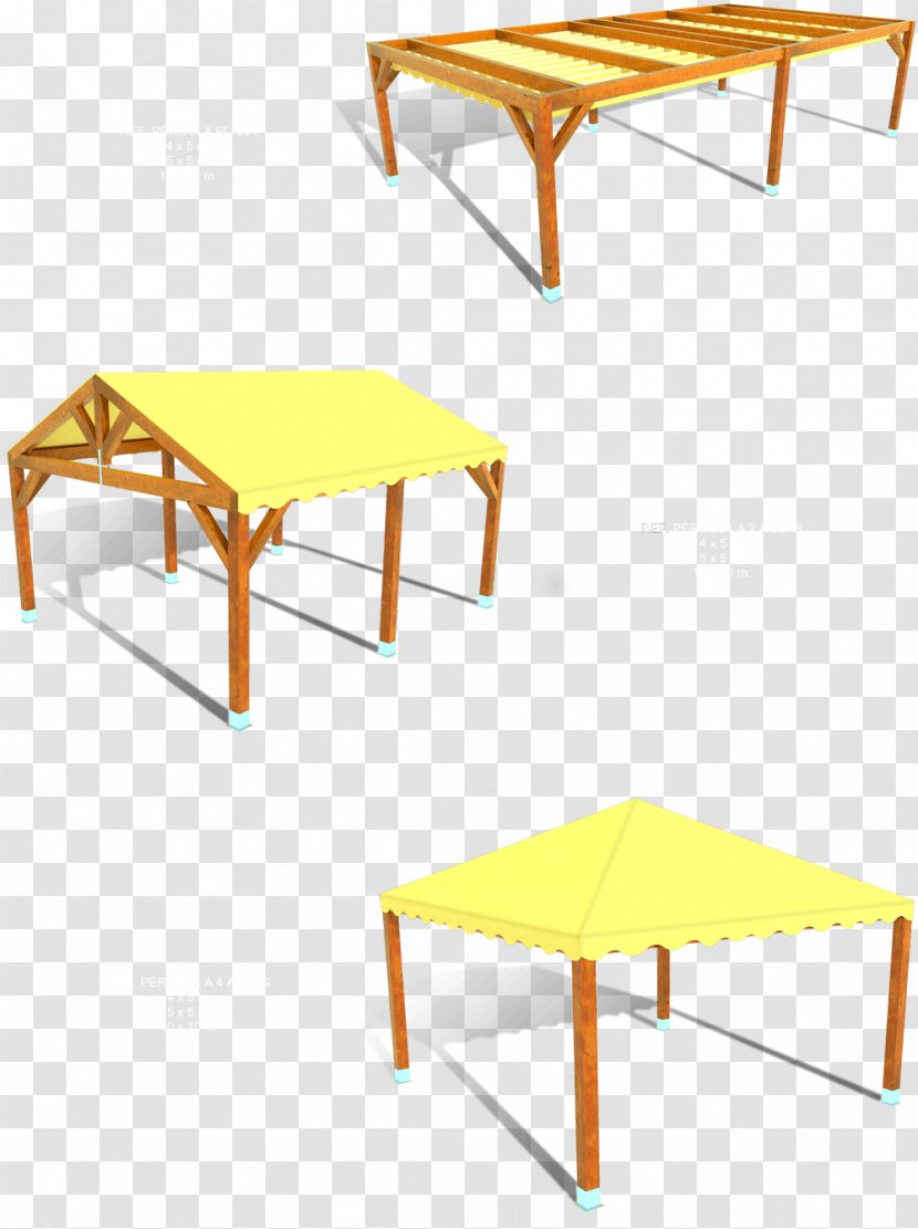 Plywood Pergola Beam Structure - Table Transparent PNG