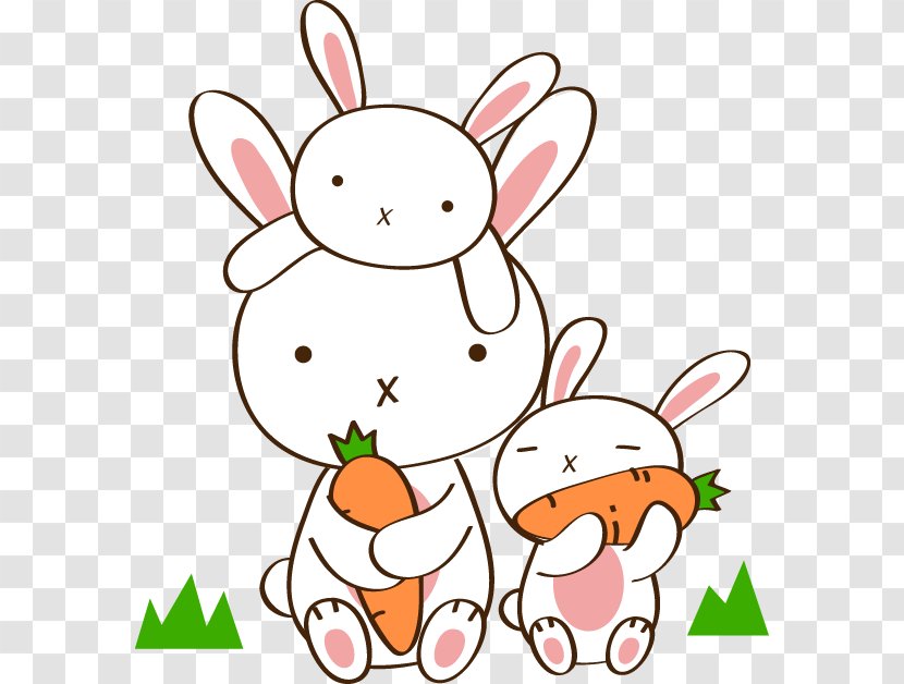 Hot Pot Eating Carrot Radish Chinese Cabbage - Bunnies Eat Carrots Transparent PNG